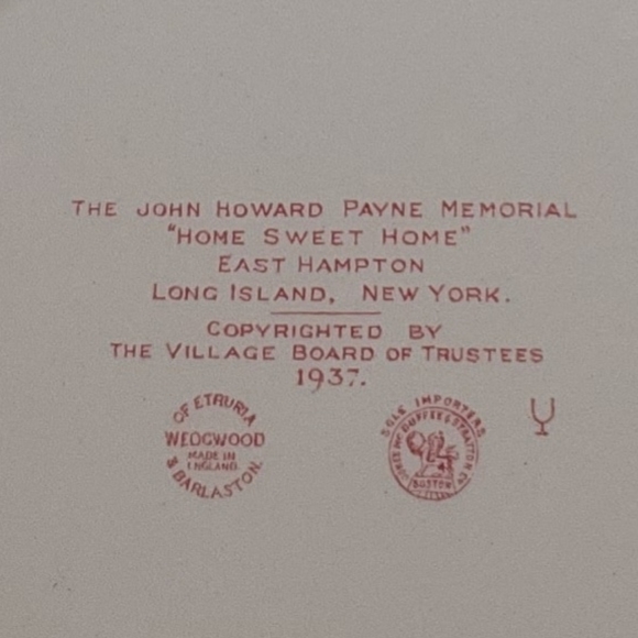 Wedgewood dinner plate, Home Sweet Home scene- circa 1937 - Picture 2 of 2